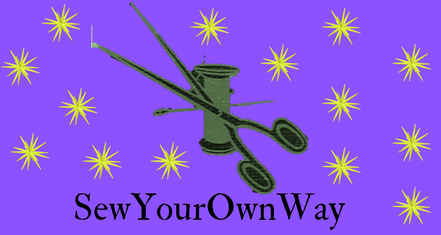 Sew Your Own Way page banner sewing kit and scissors